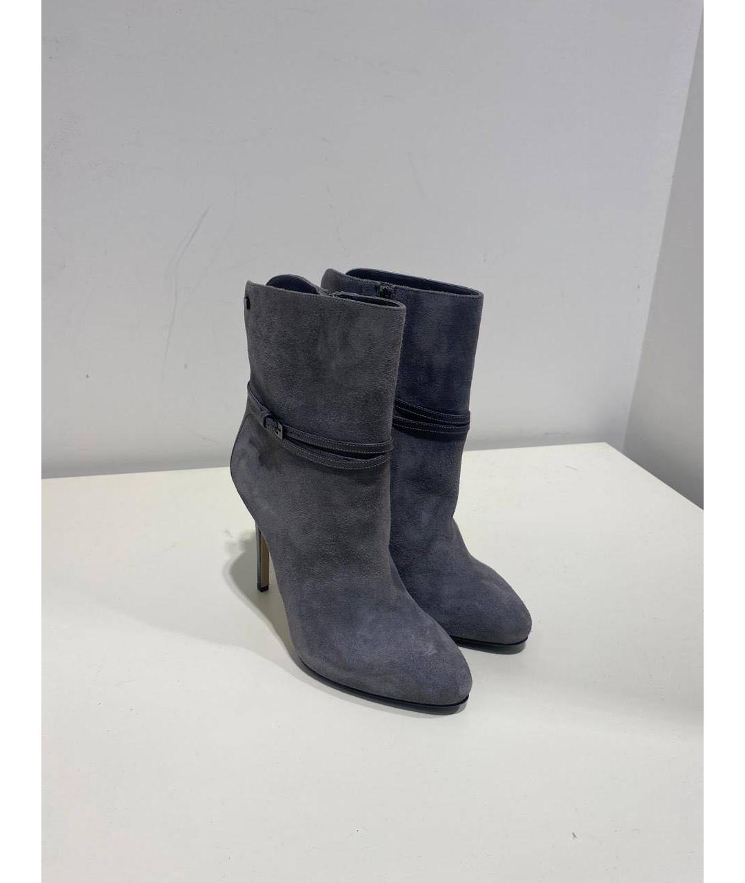 LE SILLA Серые замшевые ботинки, фото 4