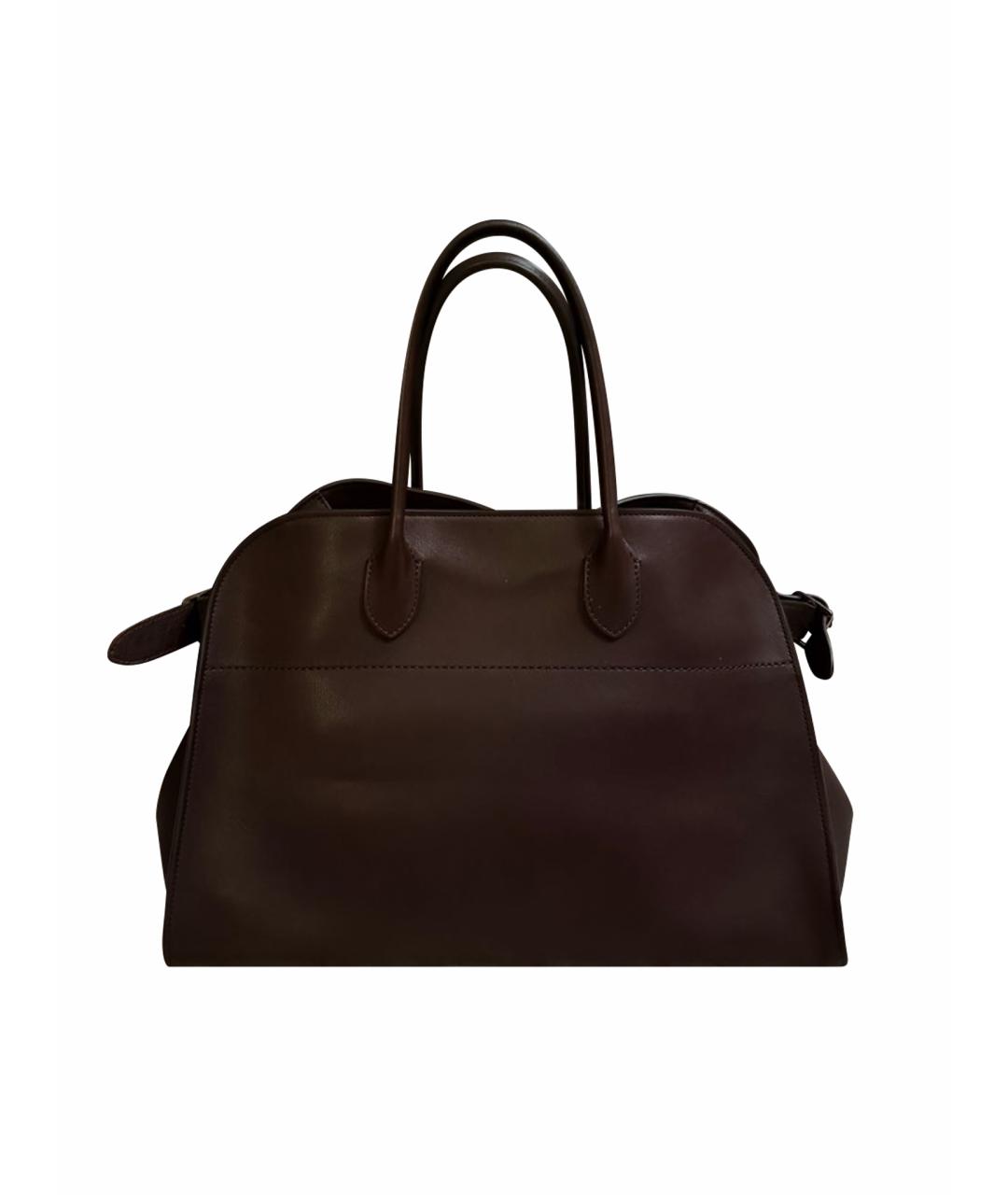 THE ROW Коричневая кожаная сумка тоут, фото 1