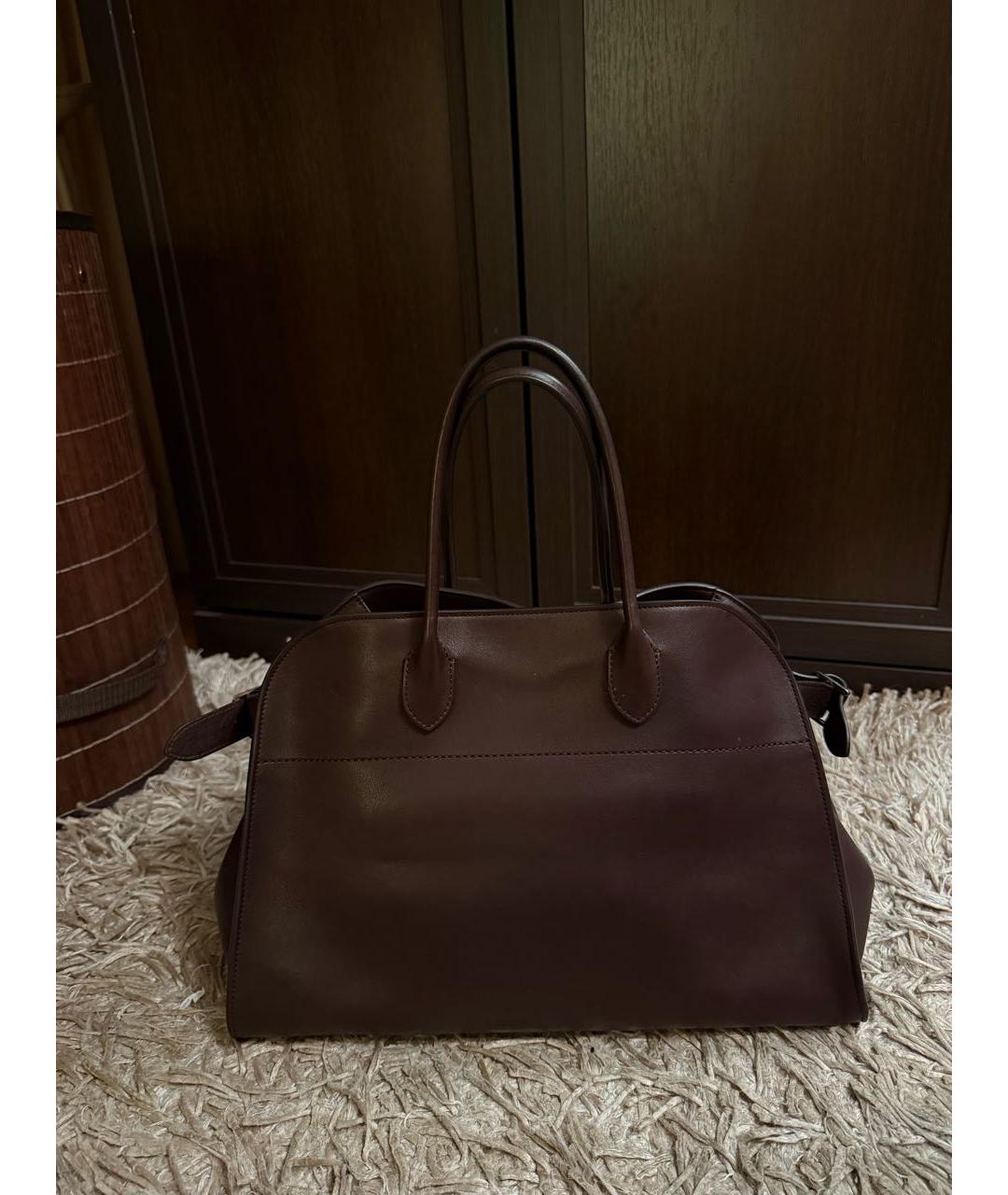 THE ROW Коричневая кожаная сумка тоут, фото 2