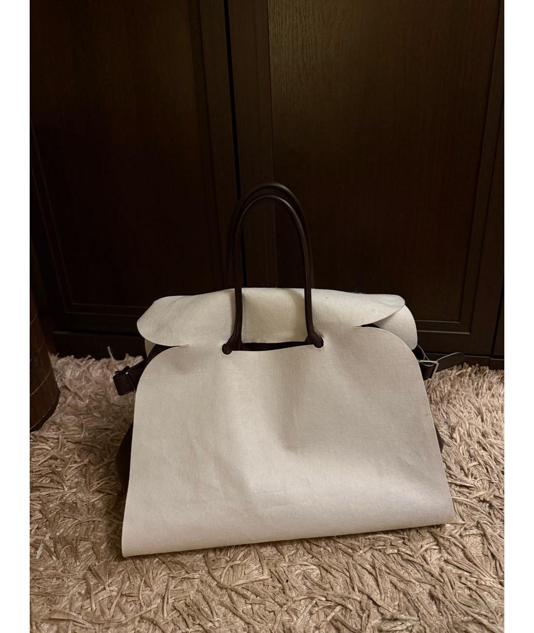 THE ROW Коричневая кожаная сумка тоут, фото 3