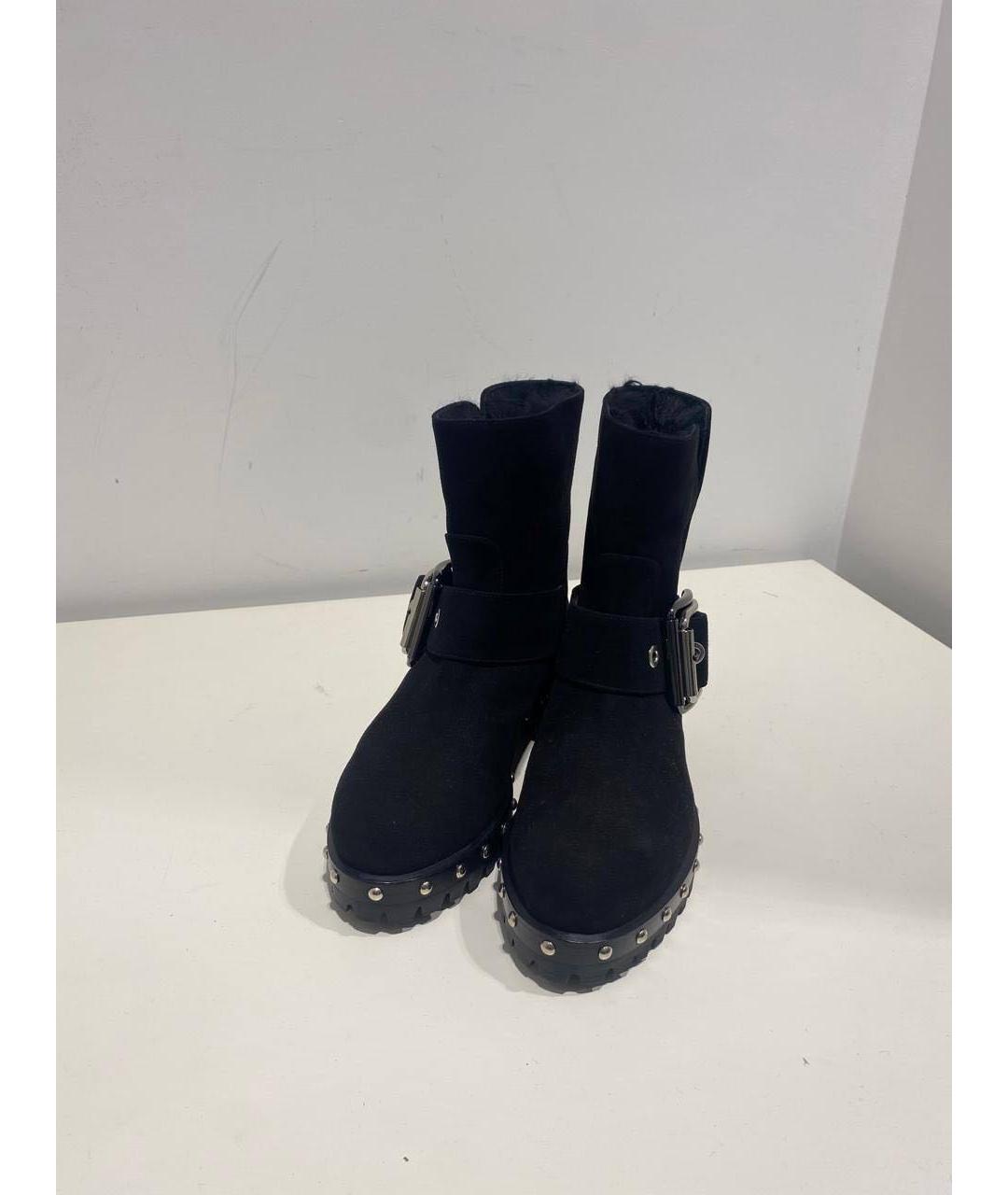 LE SILLA Черные замшевые ботинки, фото 2