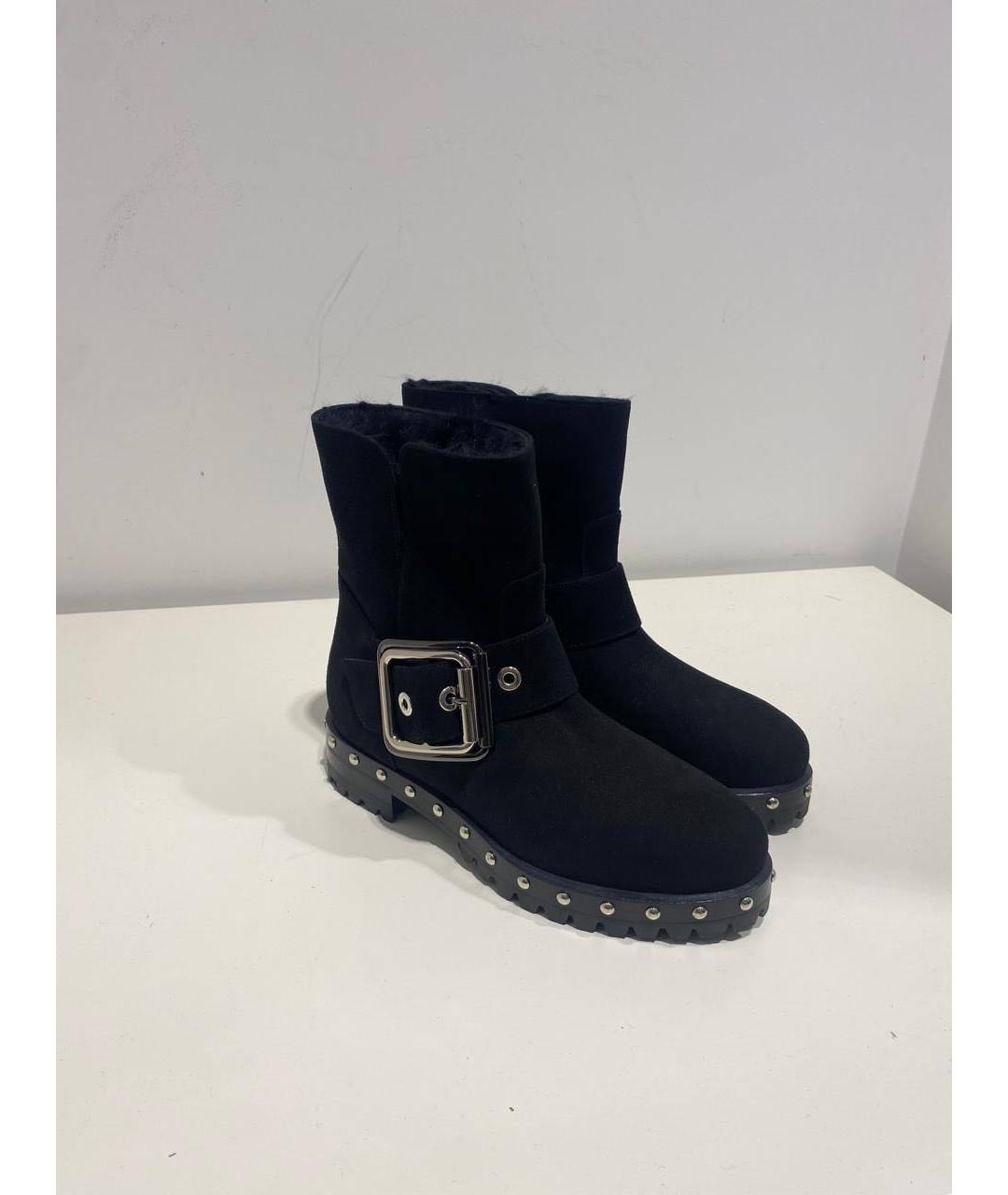 LE SILLA Черные замшевые ботинки, фото 4