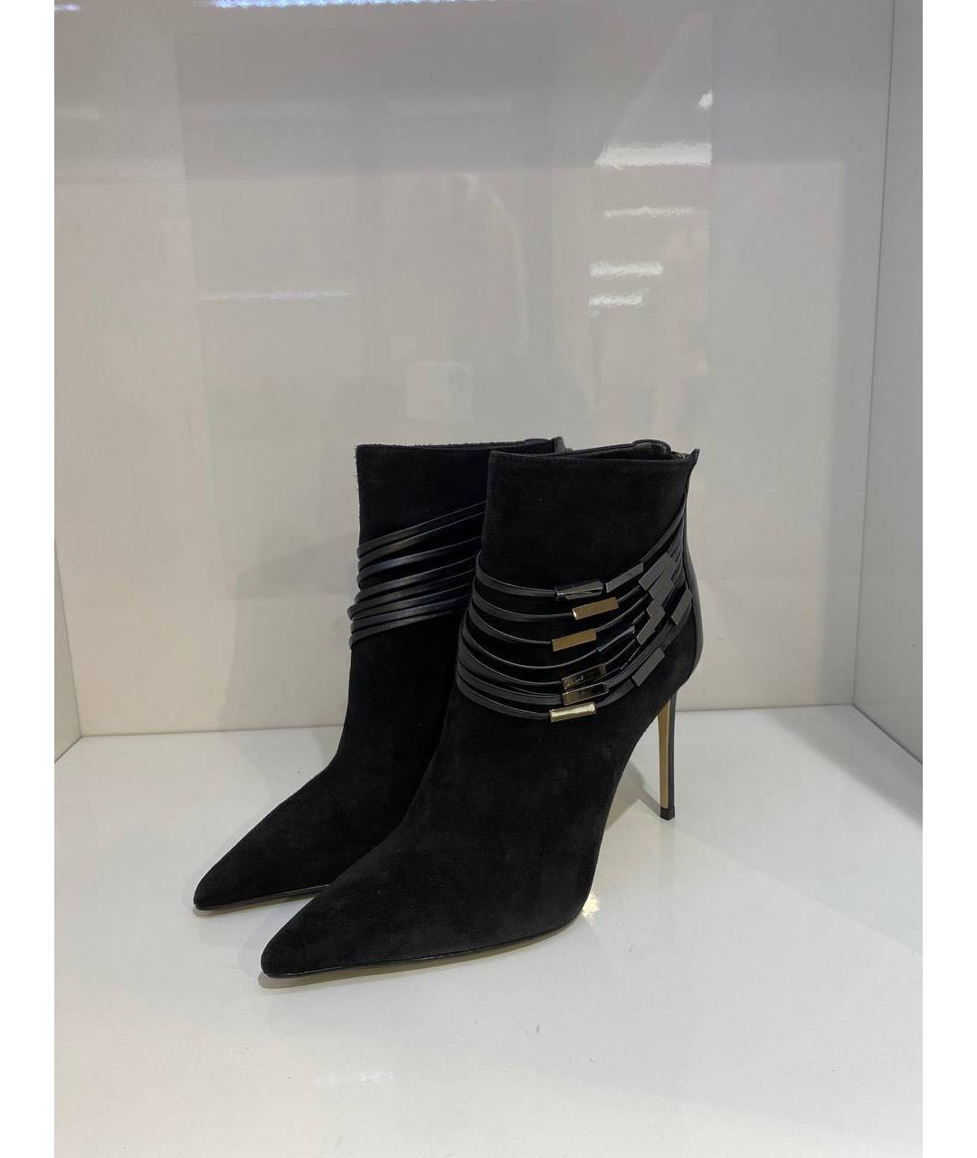 LE SILLA Черные замшевые ботинки, фото 2