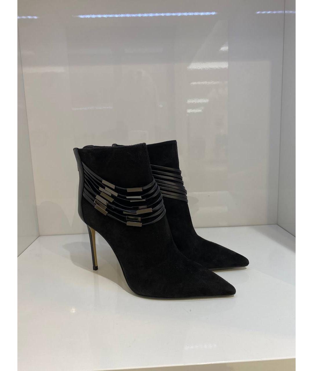 LE SILLA Черные замшевые ботинки, фото 4