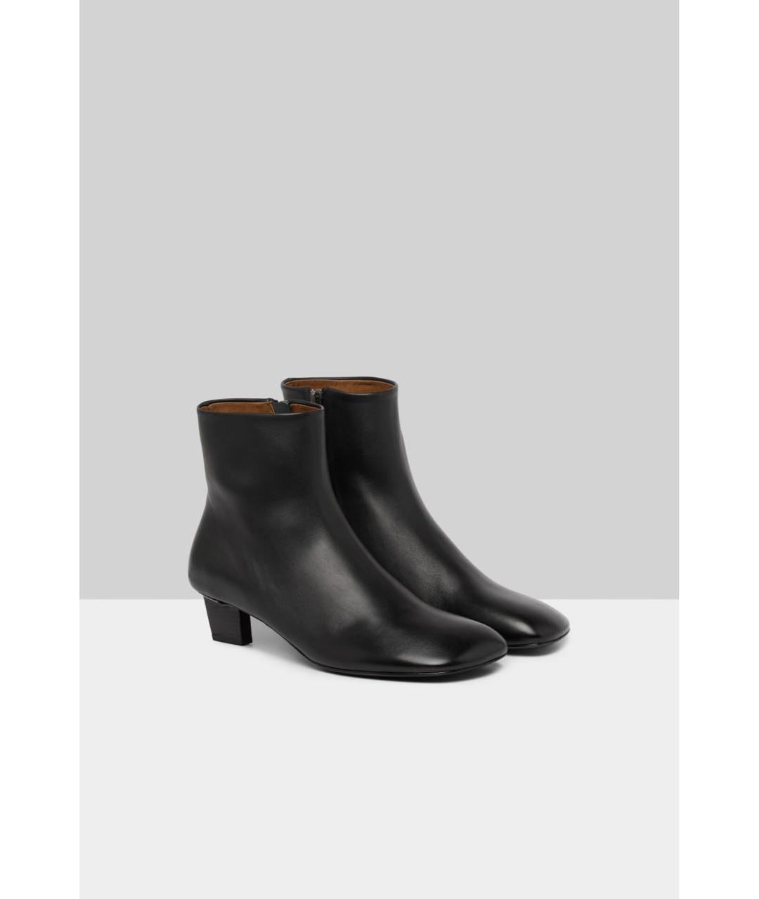 MARSELL Черные кожаные ботильоны, фото 2