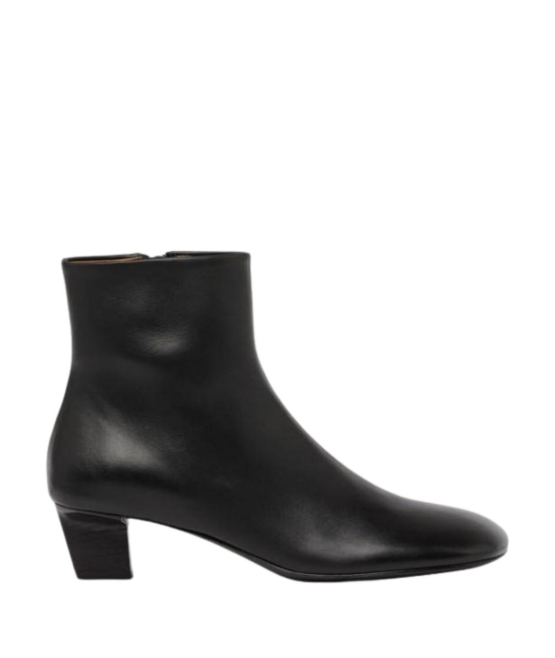 MARSELL Черные кожаные ботильоны, фото 1