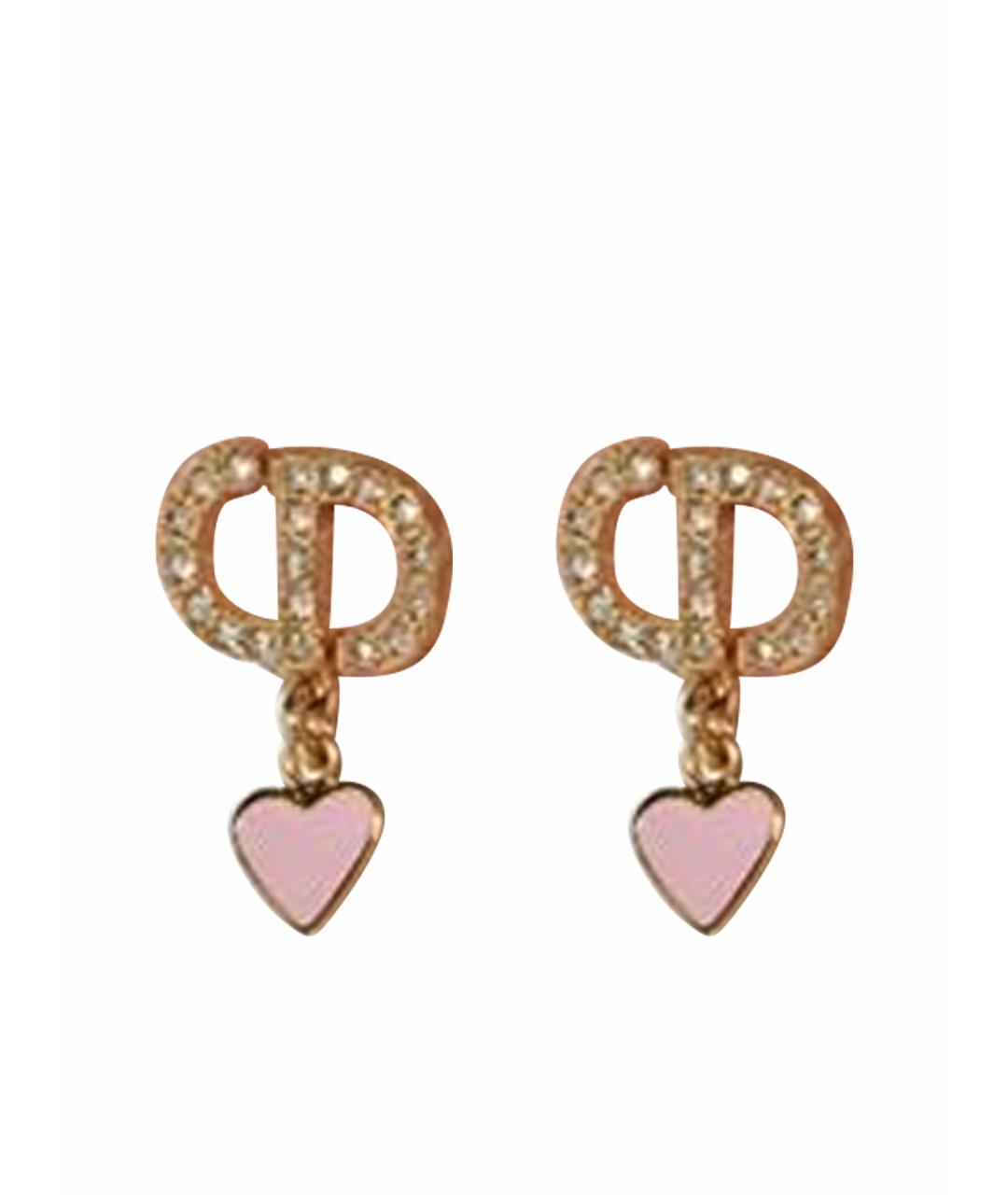CHRISTIAN DIOR Розовые серьги, фото 1