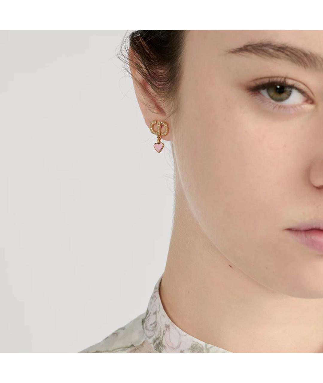 CHRISTIAN DIOR Розовые серьги, фото 2