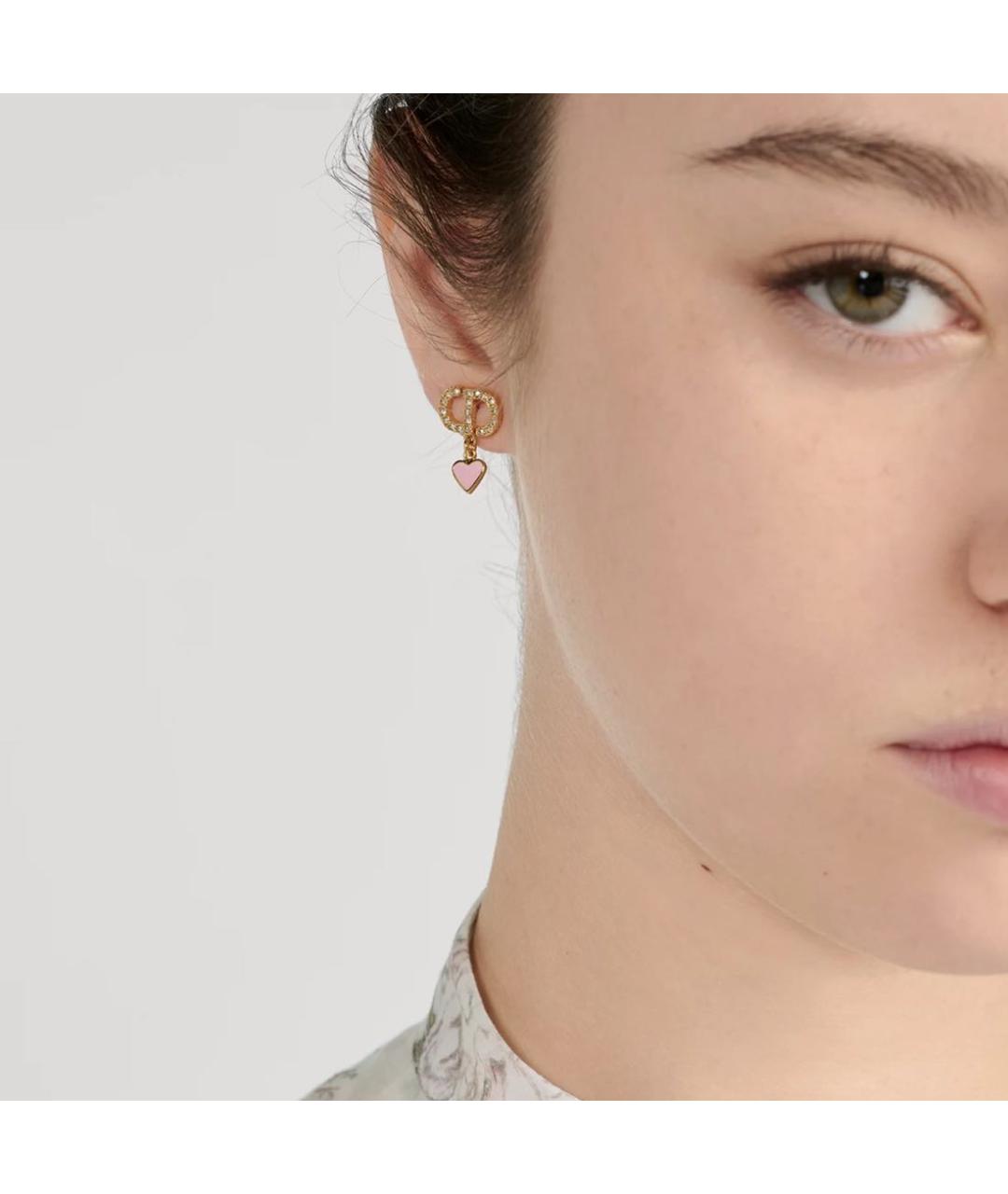 CHRISTIAN DIOR Розовые серьги, фото 3