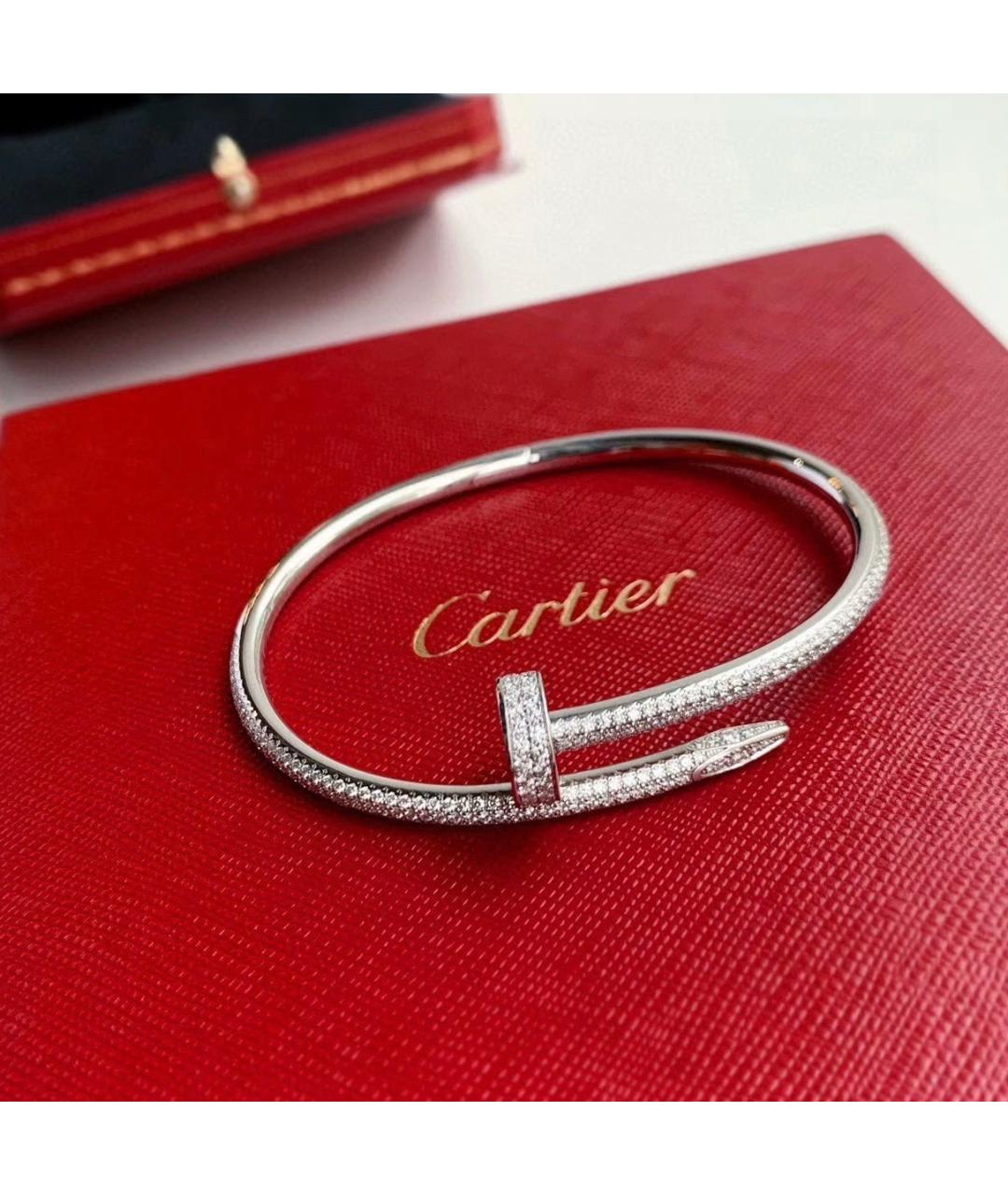 CARTIER Серебрянный браслет из белого золота, фото 6