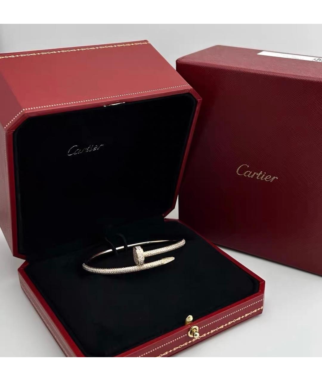 CARTIER Серебрянный браслет из белого золота, фото 5