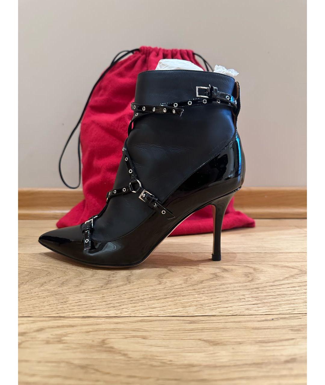 VALENTINO Черные ботильоны из лакированной кожи, фото 5