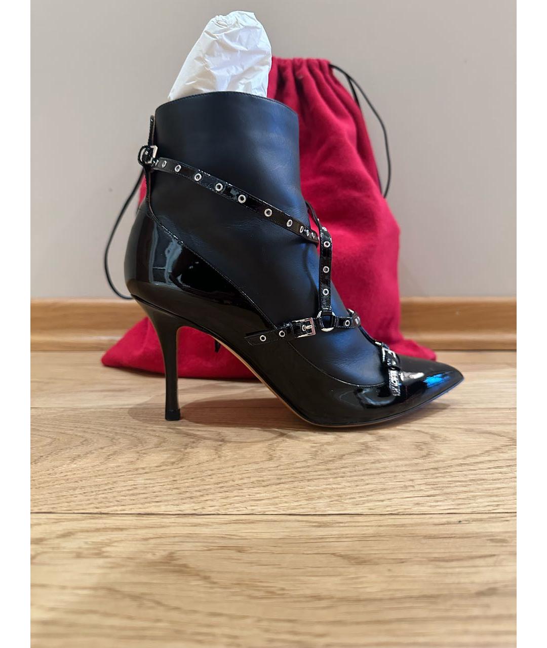 VALENTINO Черные ботильоны из лакированной кожи, фото 9