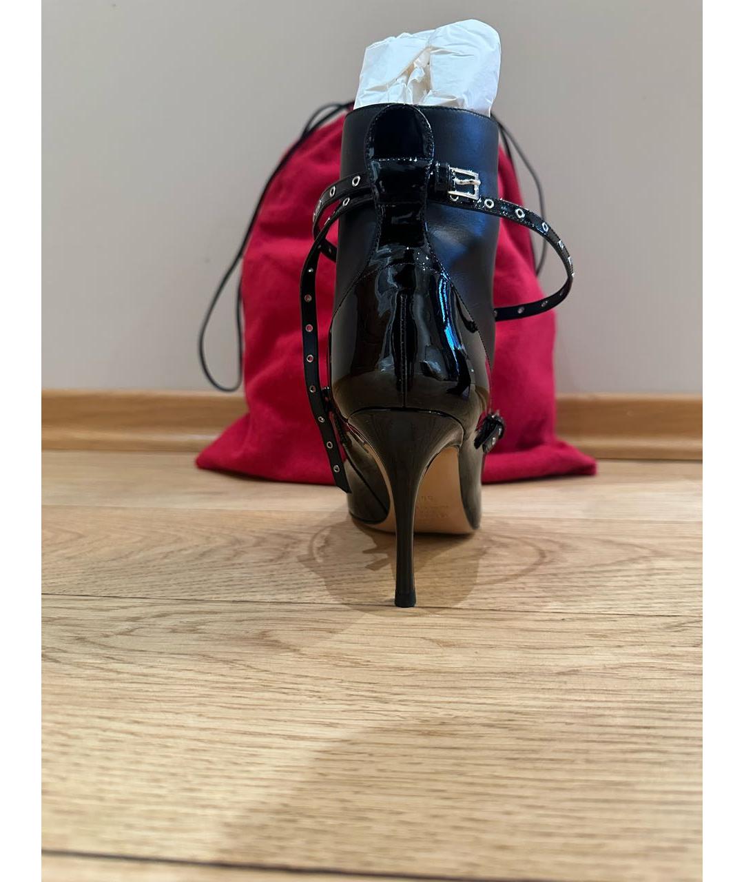 VALENTINO Черные ботильоны из лакированной кожи, фото 4