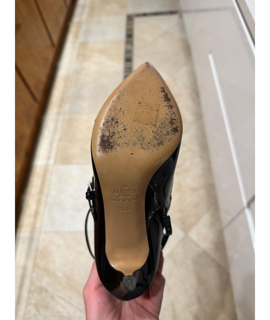 VALENTINO Черные ботильоны из лакированной кожи, фото 8