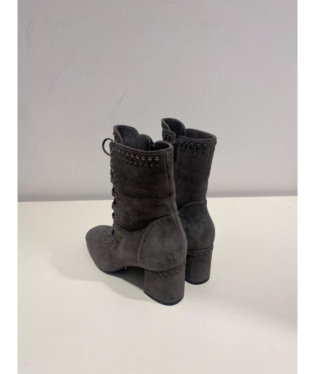 LE SILLA Серые замшевые ботинки, фото 3