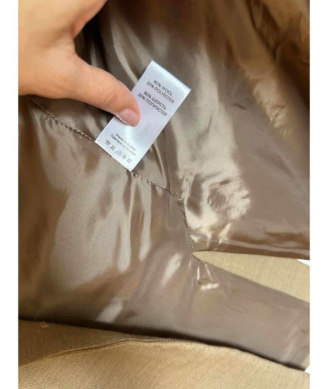 PERVERT Бежевый шерстяной жакет/пиджак, фото 6