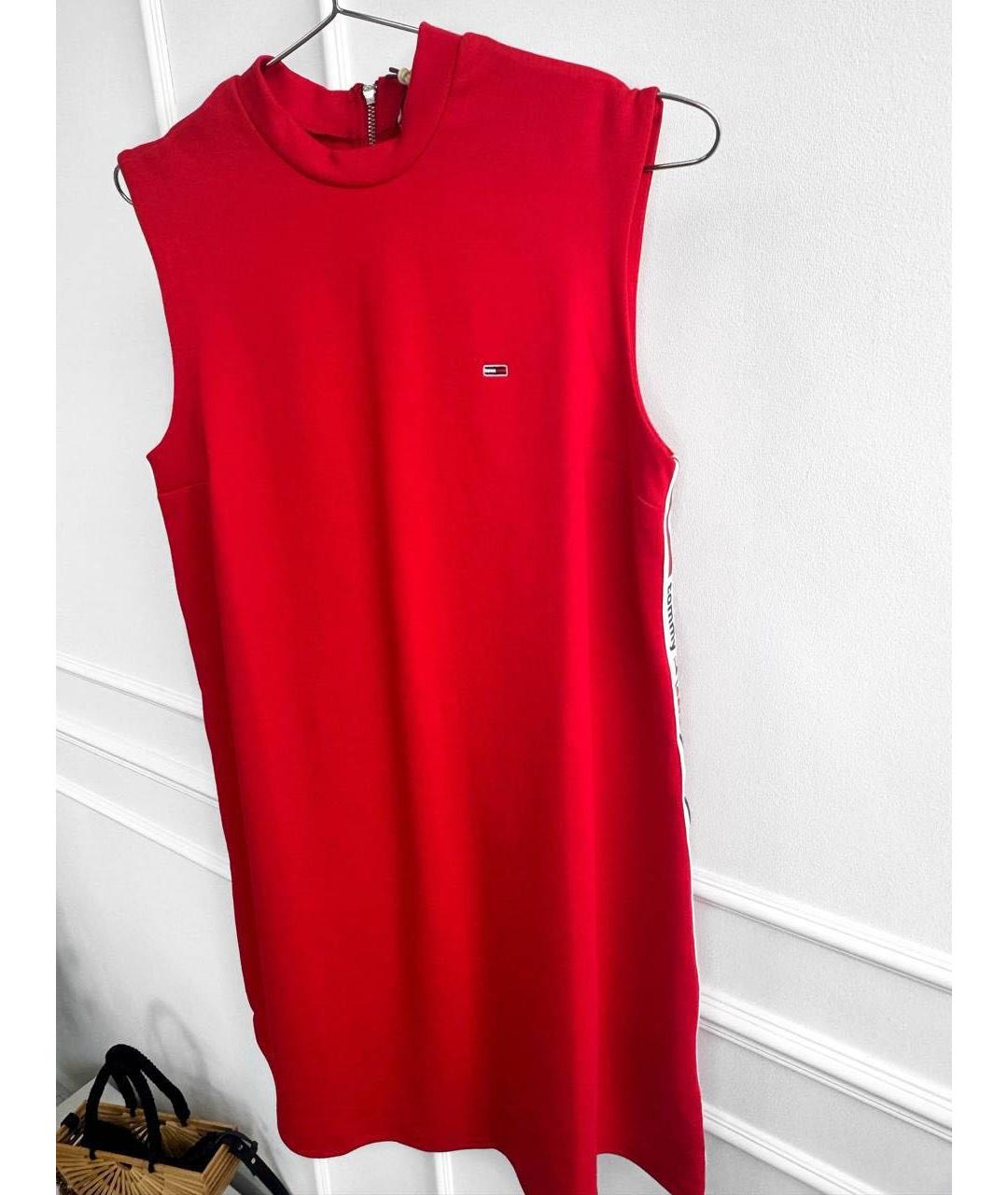 TOMMY HILFIGER Красное повседневное платье, фото 6