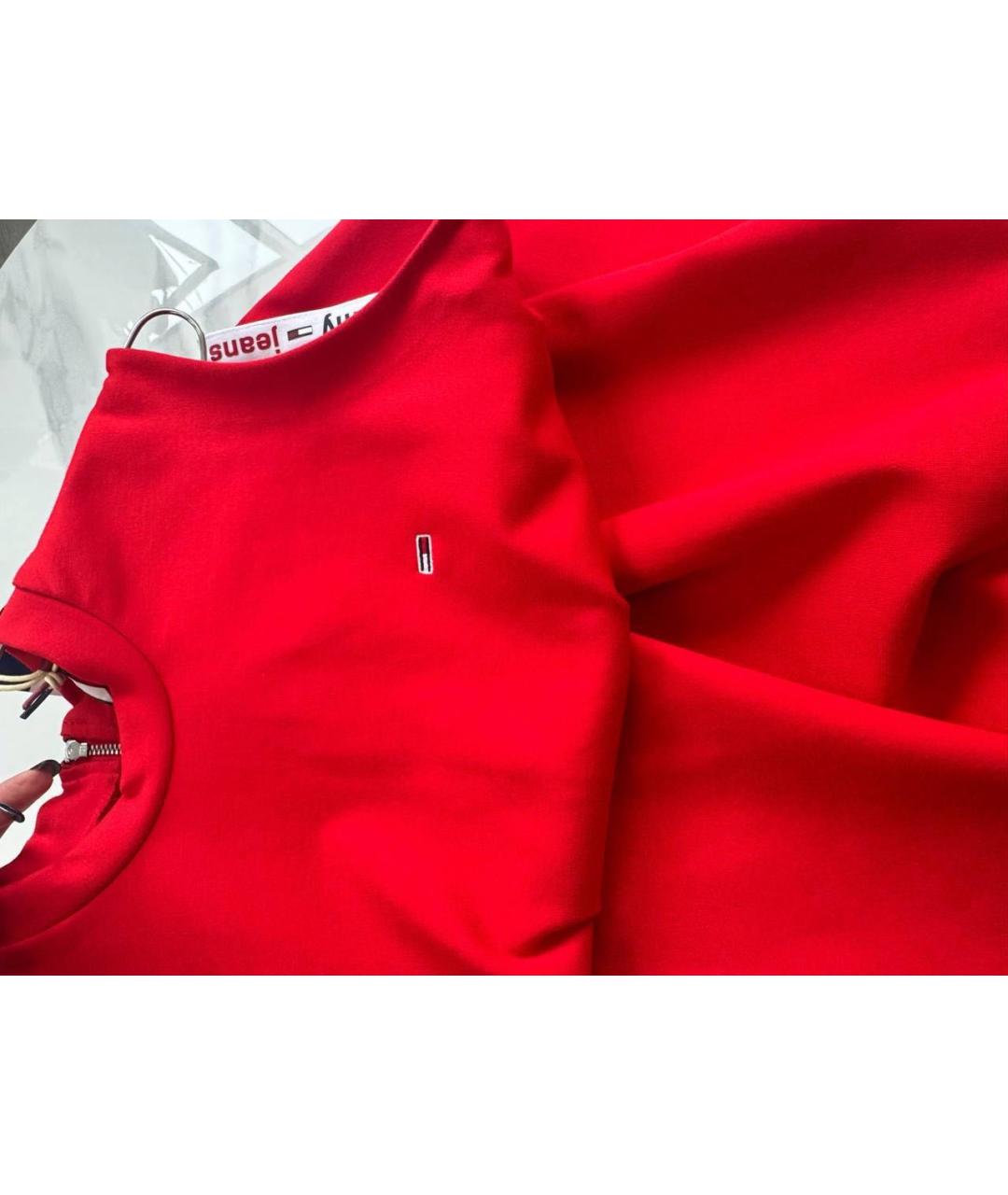 TOMMY HILFIGER Красное повседневное платье, фото 3