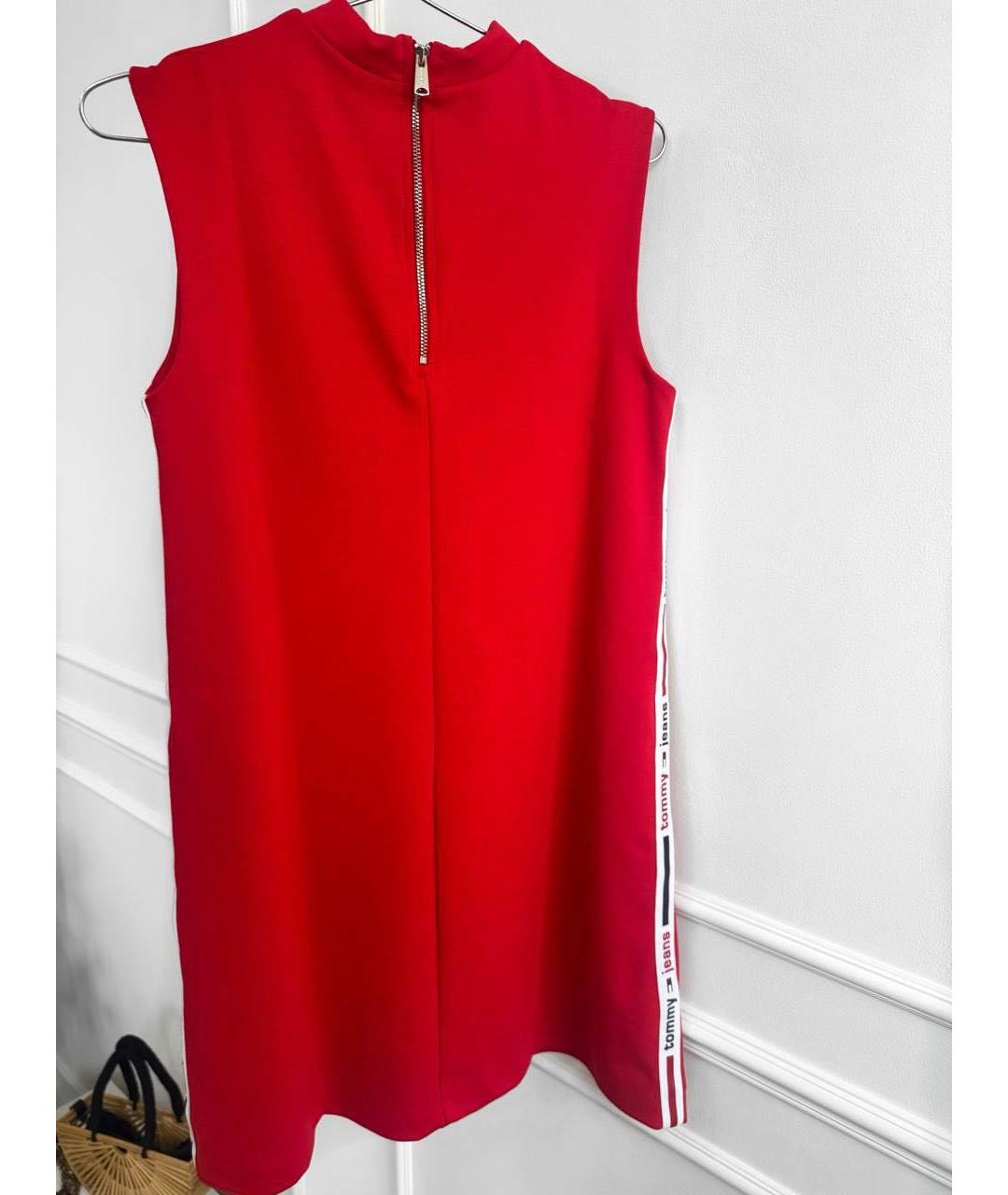 TOMMY HILFIGER Красное повседневное платье, фото 4
