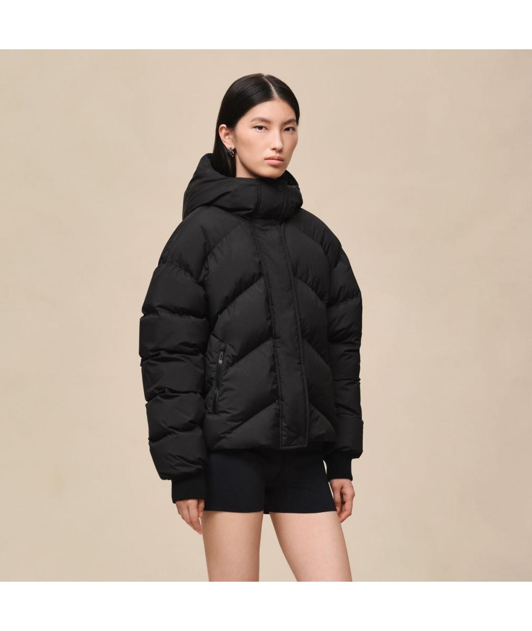 HERMES Черный пуховик, фото 4