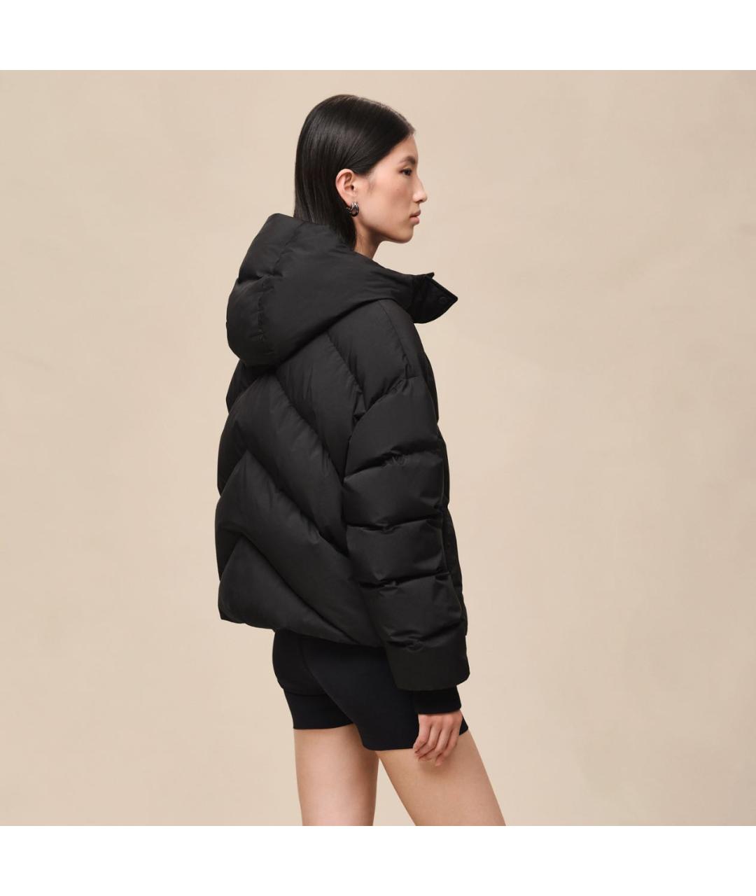 HERMES Черный пуховик, фото 2