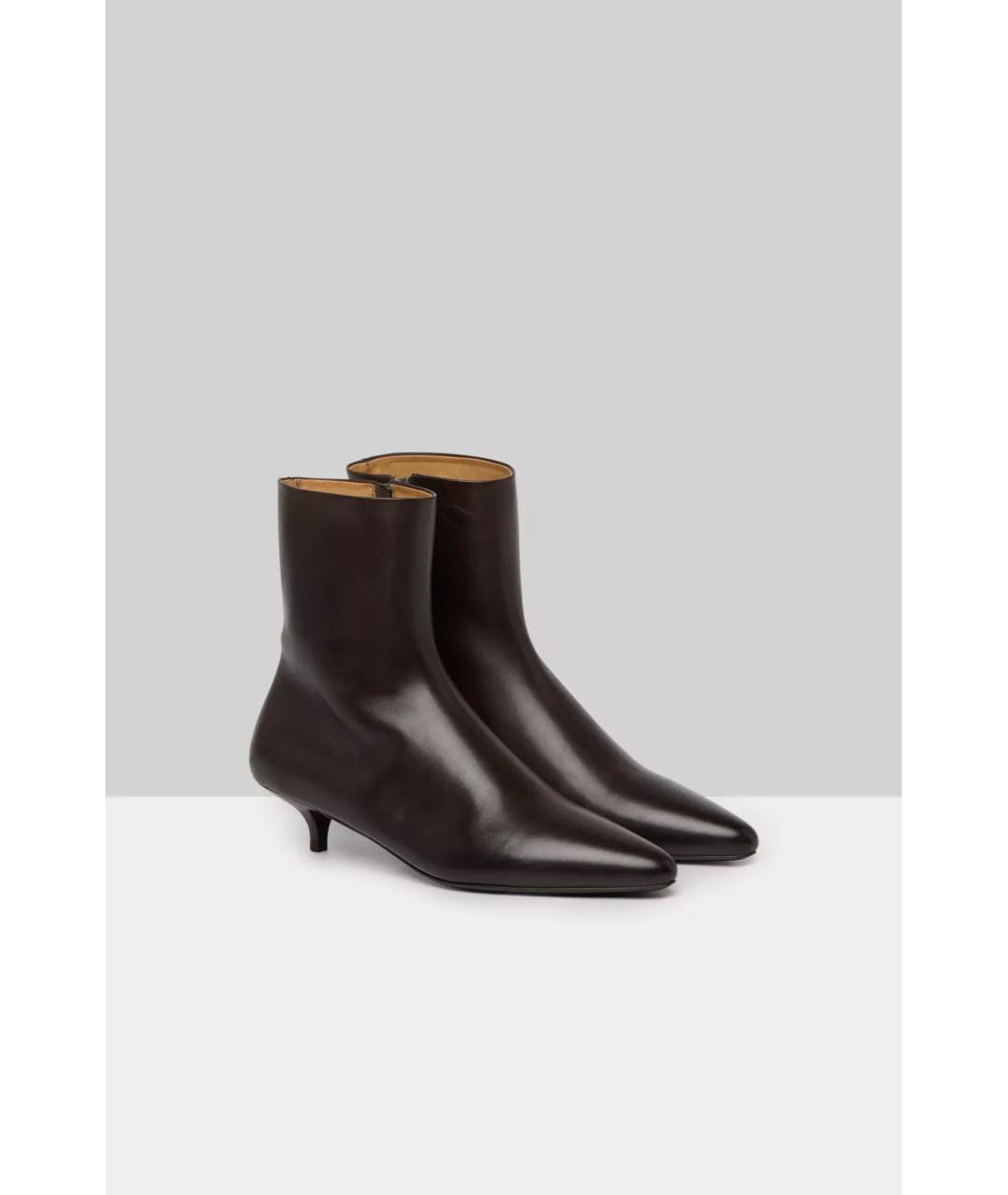 MARSELL Коричневые кожаные ботильоны, фото 2
