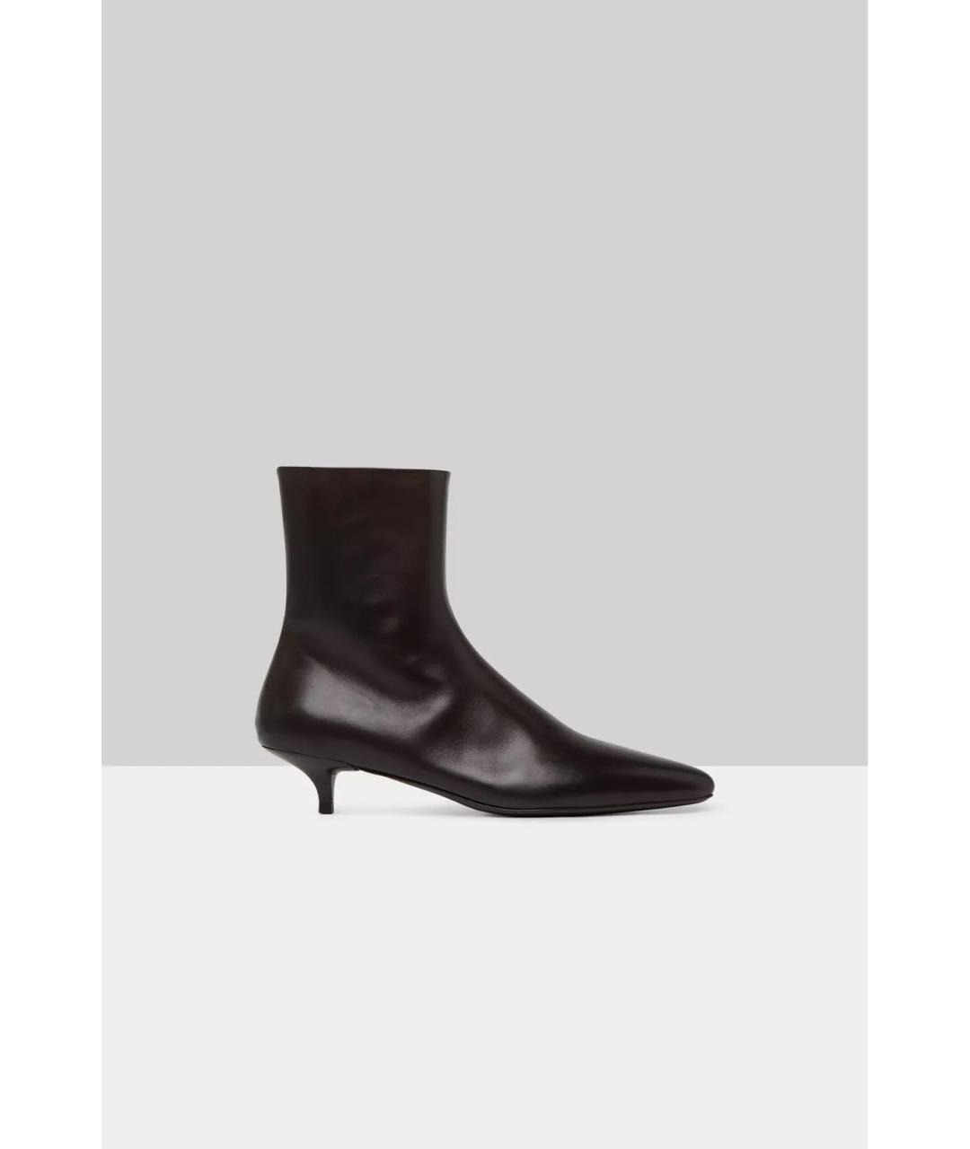 MARSELL Коричневые кожаные ботильоны, фото 5