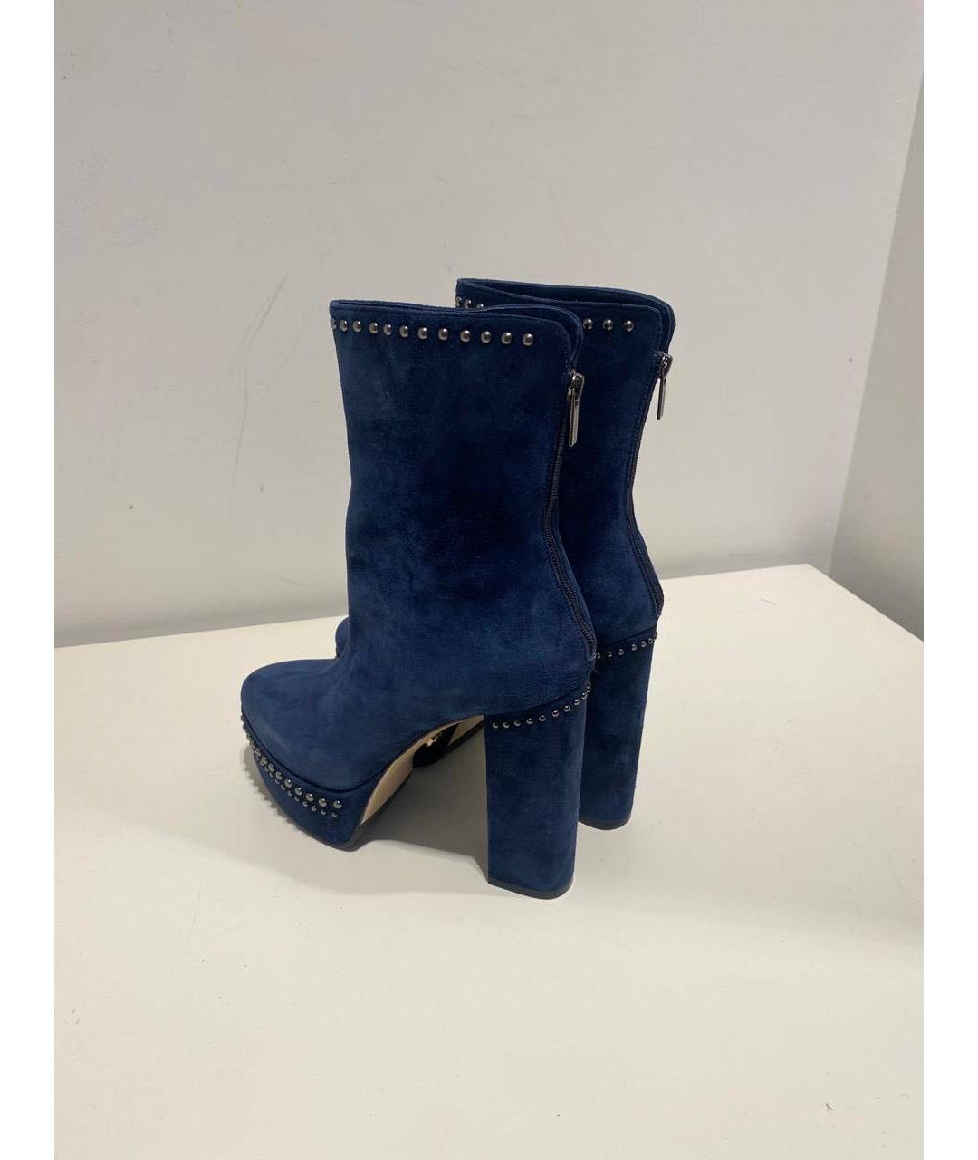 LE SILLA Темно-синие замшевые ботинки, фото 3