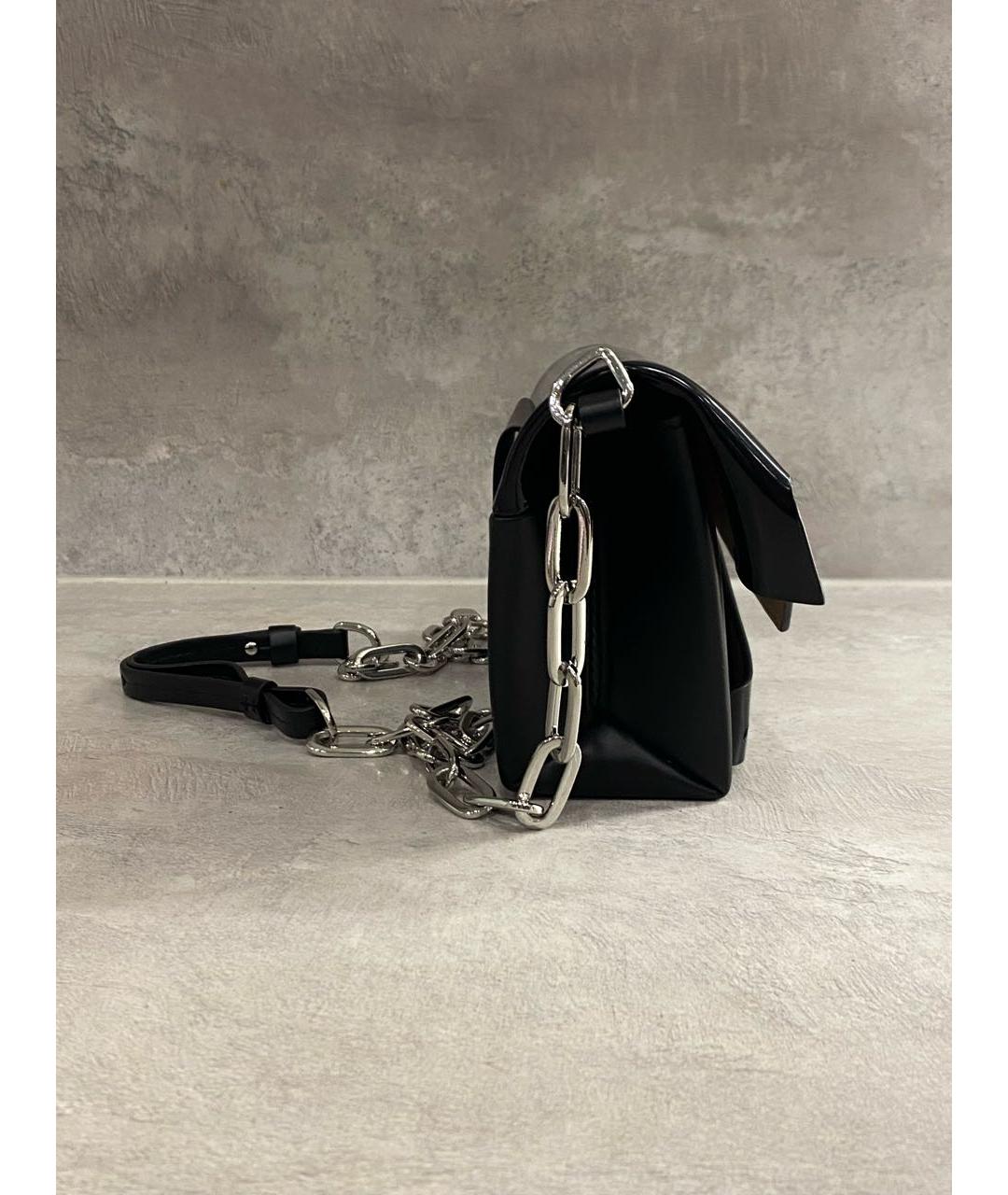 MAISON MARGIELA Черная кожаная сумка на плечо, фото 4