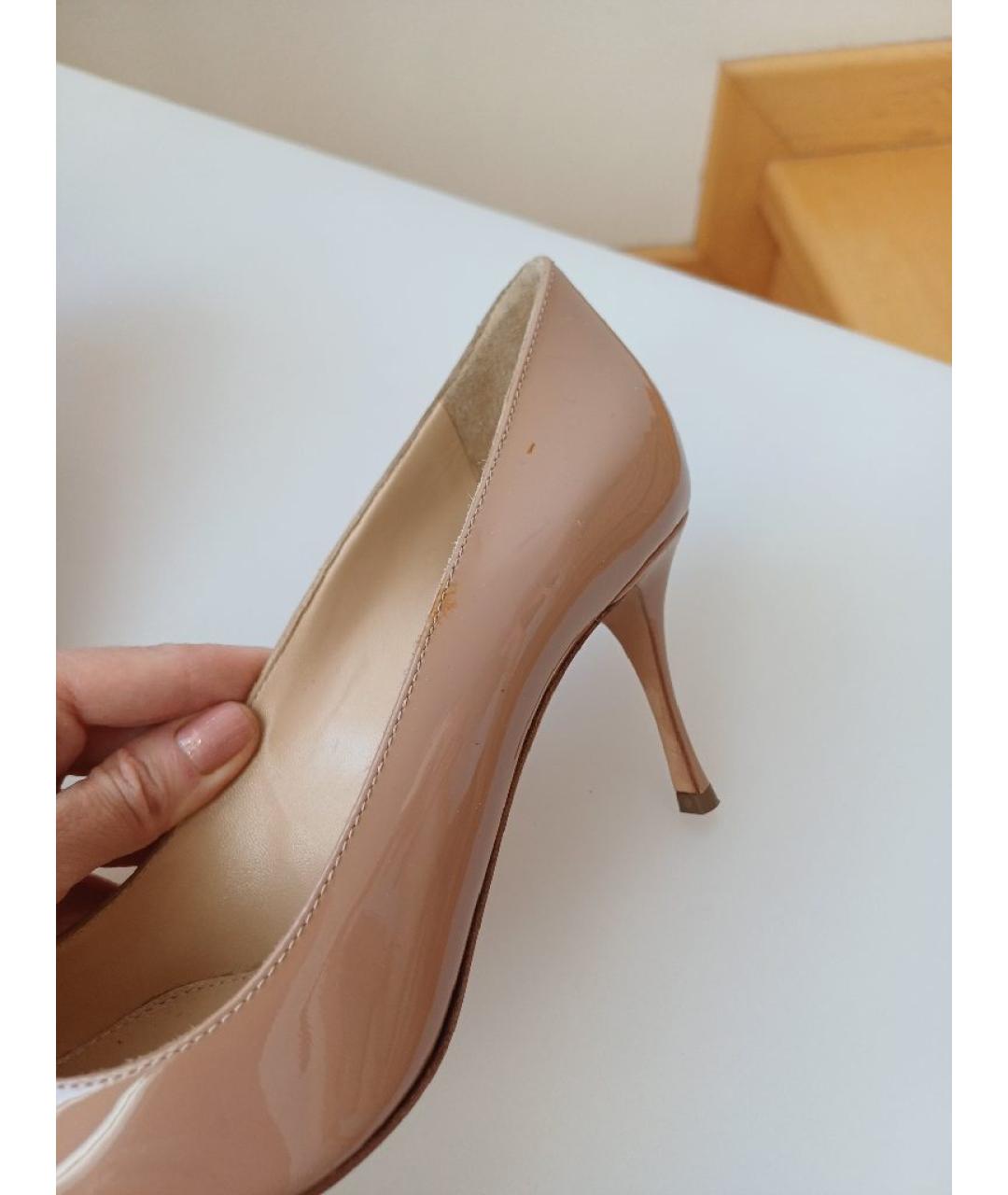 SERGIO ROSSI Коричневые туфли из лакированной кожи, фото 6