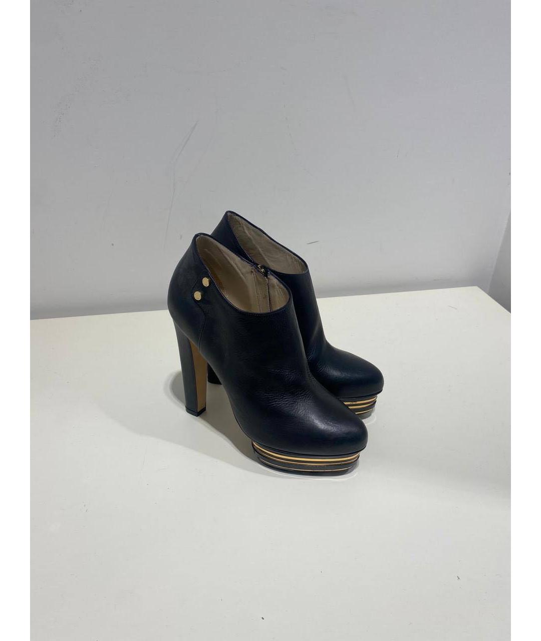 LE SILLA Черные кожаные ботинки, фото 4