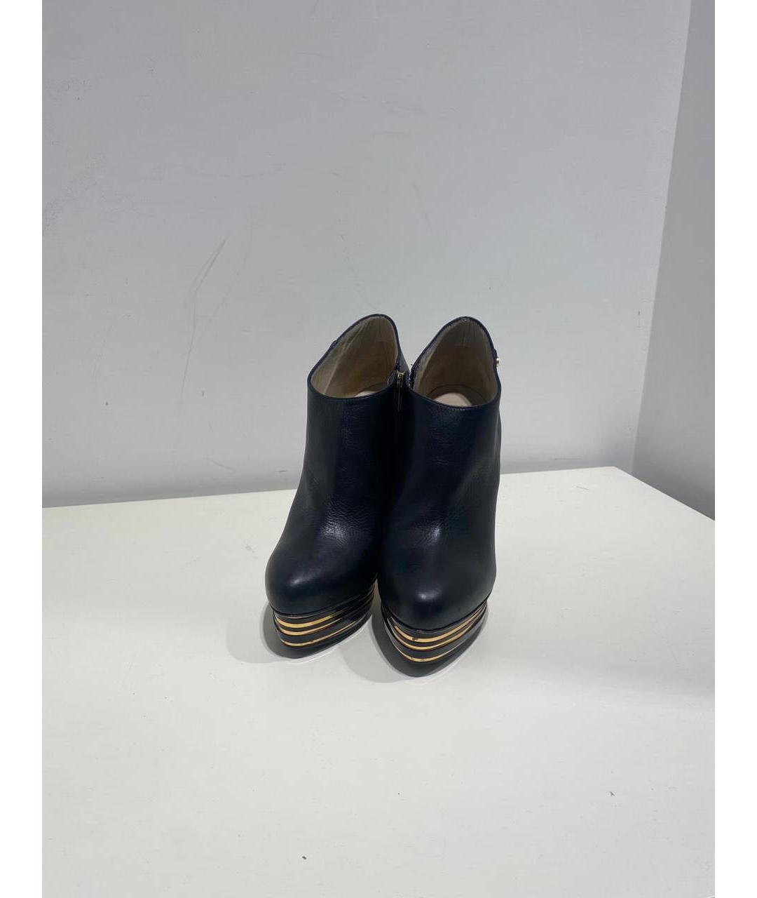 LE SILLA Черные кожаные ботинки, фото 2