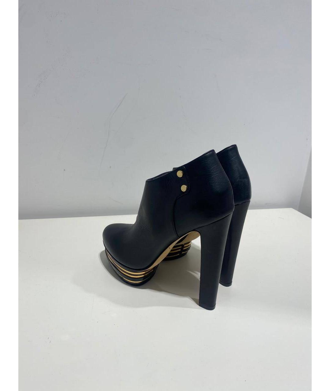 LE SILLA Черные кожаные ботинки, фото 3