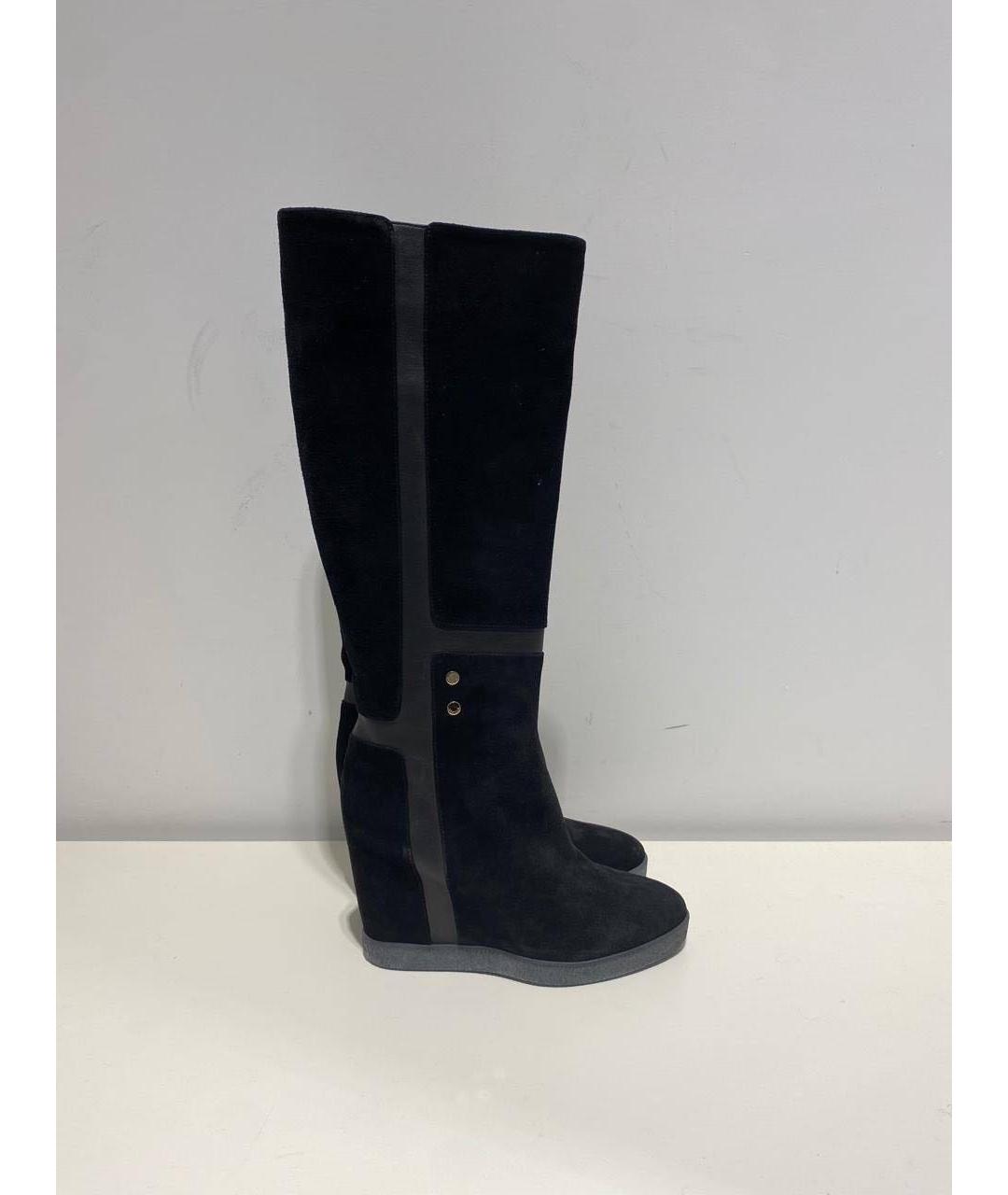 LE SILLA Черные замшевые сапоги, фото 4