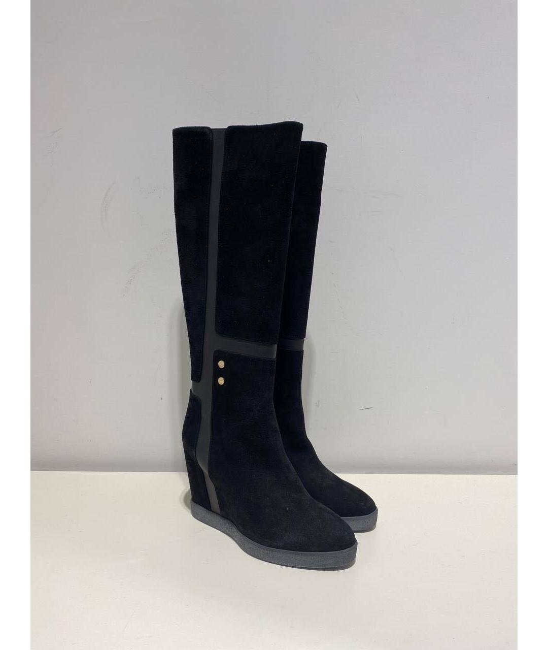 LE SILLA Черные замшевые сапоги, фото 2