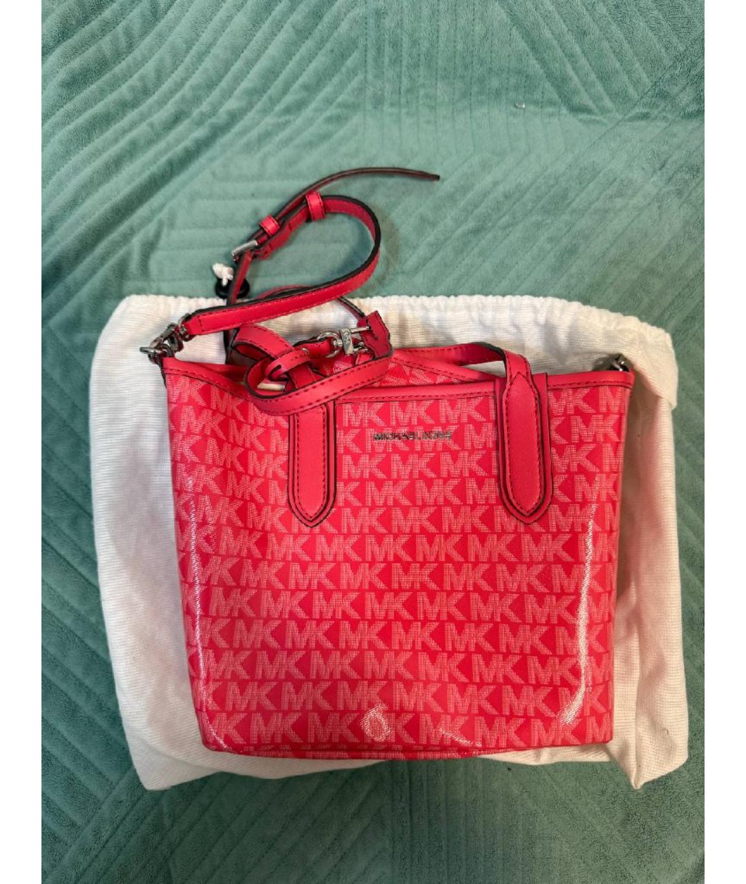 MICHAEL KORS Розовая сумка тоут, фото 6