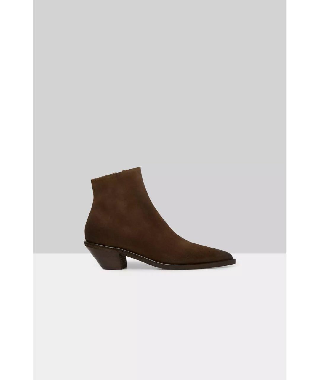 MARSELL Коричневые нубуковые полусапоги, фото 5