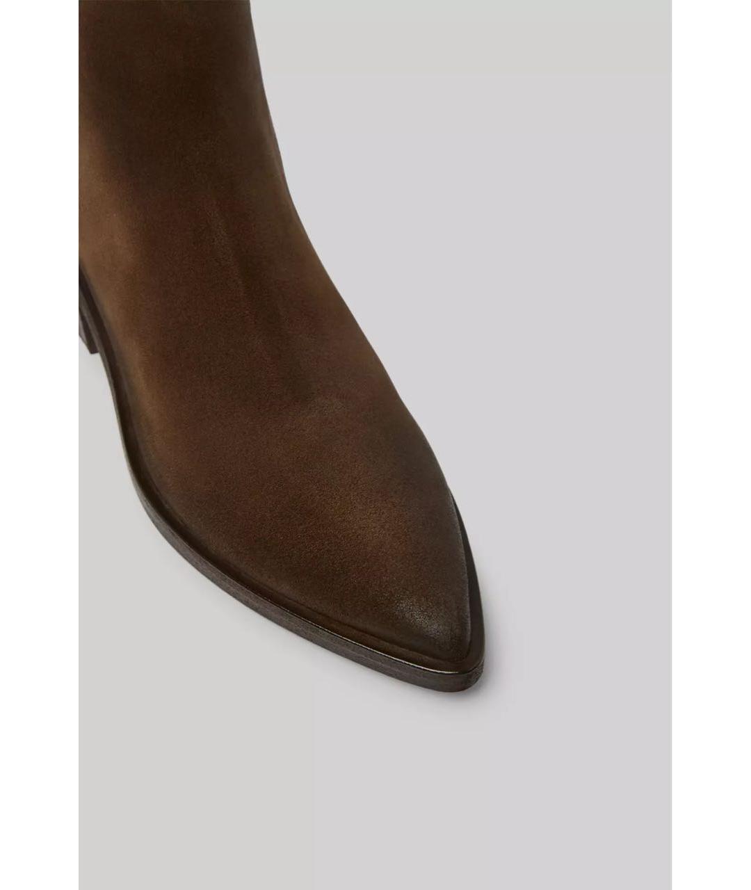 MARSELL Коричневые нубуковые полусапоги, фото 2