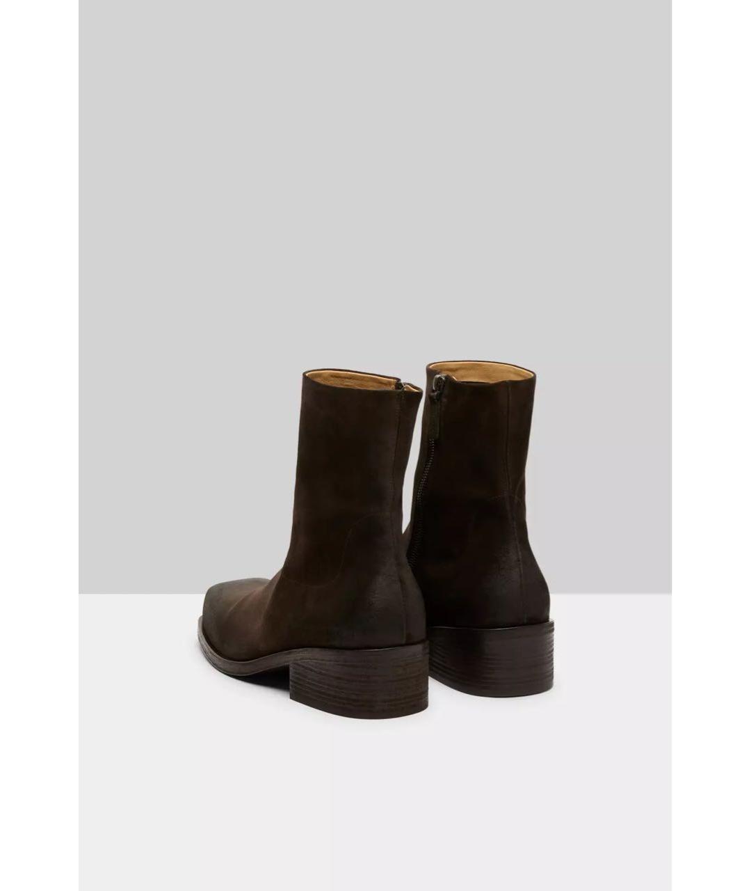 MARSELL Коричневые замшевые полусапоги, фото 2