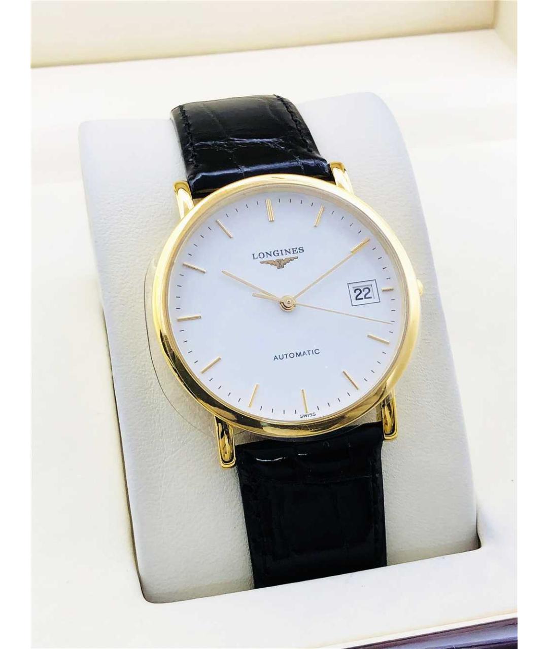 LONGINES Белые часы из розового золота, фото 2