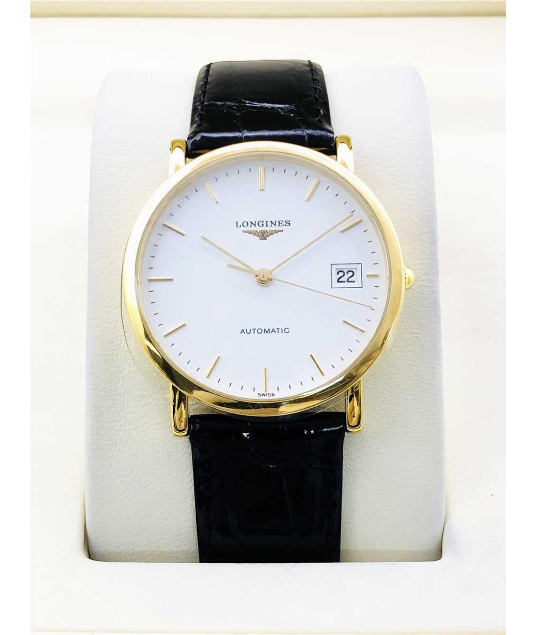 LONGINES Белые часы из розового золота, фото 9