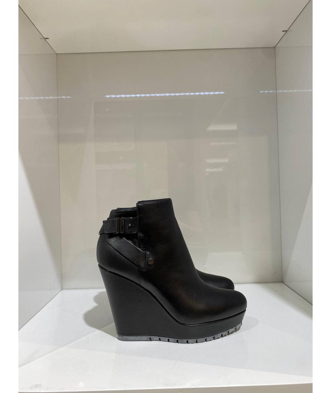 LE SILLA Черные кожаные ботильоны, фото 3