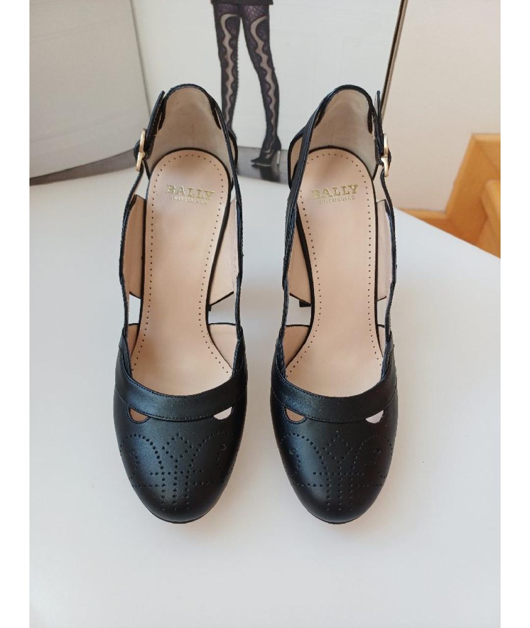 BALLY Черные кожаные туфли, фото 6