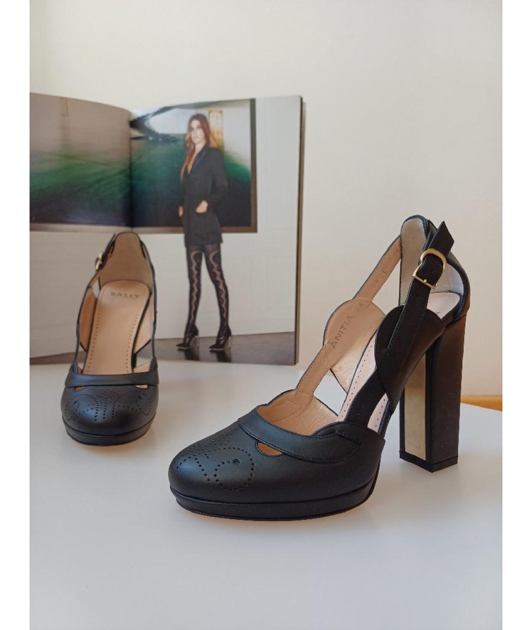 BALLY Черные кожаные туфли, фото 3