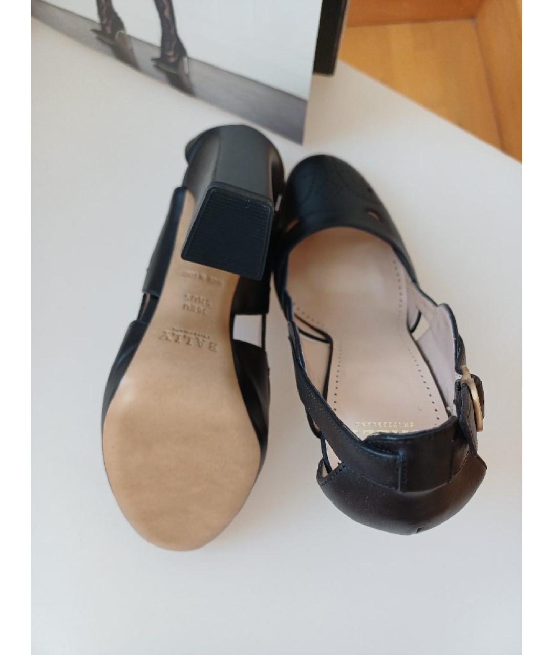 BALLY Черные кожаные туфли, фото 8