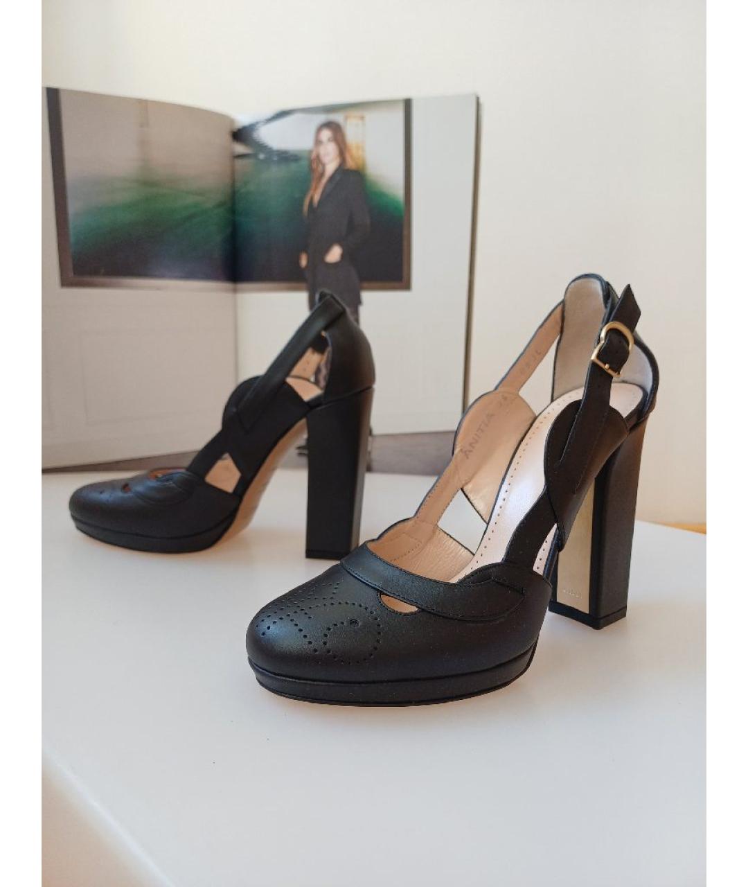 BALLY Черные кожаные туфли, фото 2