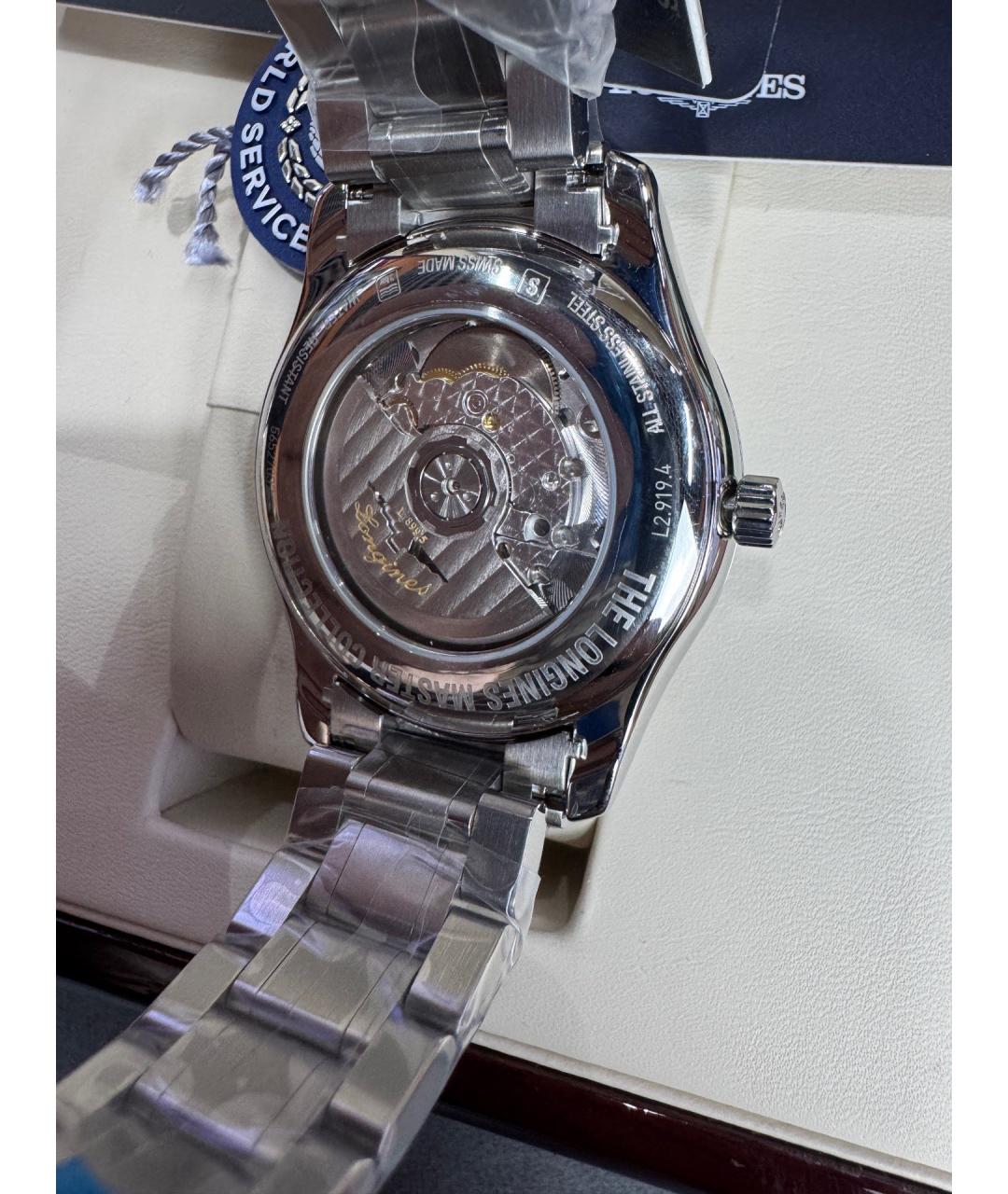 LONGINES Черные металлические часы, фото 7