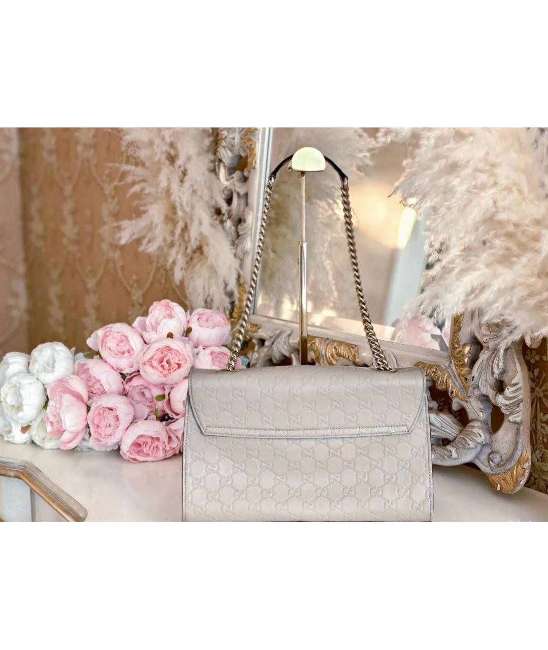 GUCCI Бежевая кожаная поясная сумка, фото 3