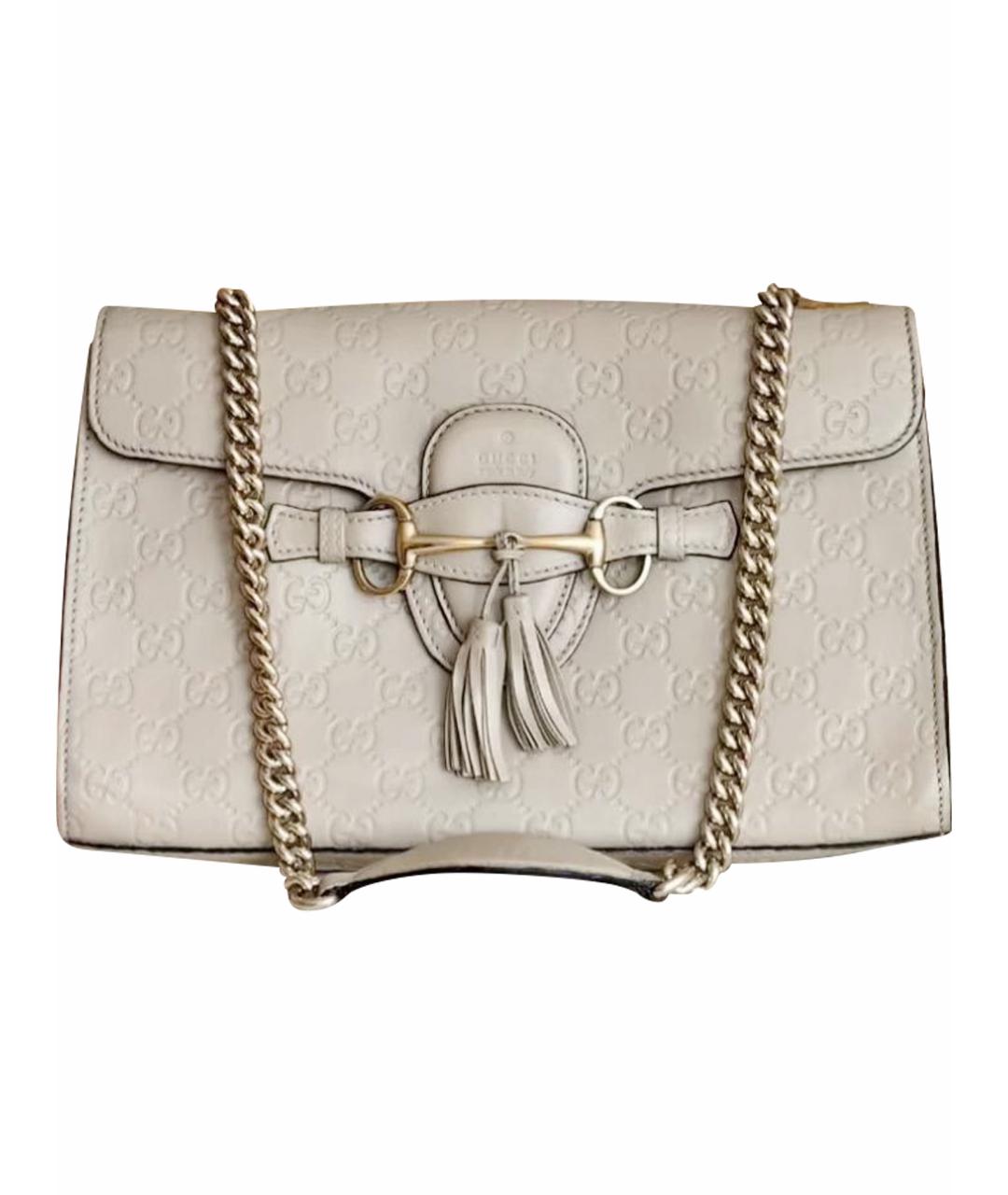 GUCCI Бежевая кожаная поясная сумка, фото 1